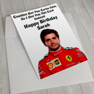 Carlos Sainz Birthday Card