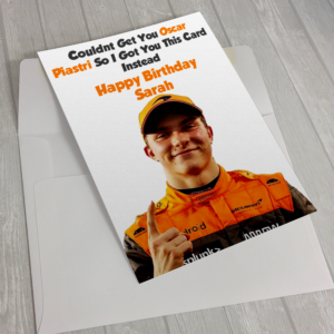 Oscar Piastri Mclaren F1 Formula One Birthday Card New Zealand